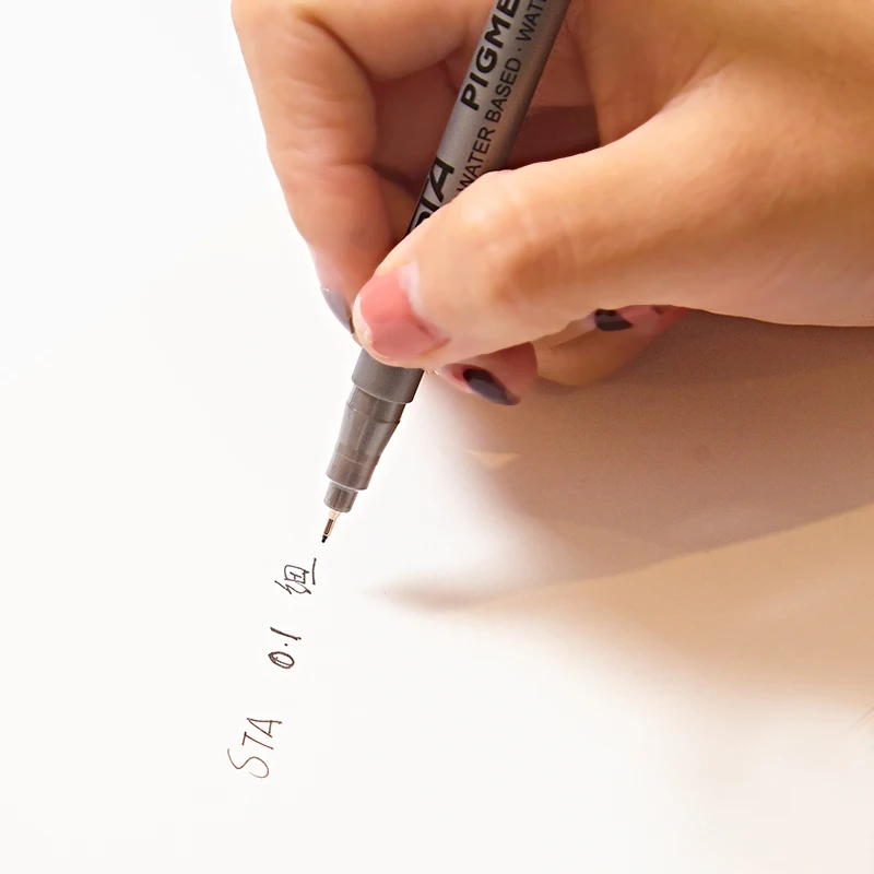 6 gab./Daudz Manga drawing pigmenta starplikas Multi pen lodīšu skiču mākslas marķieri, pildspalvas Albums Kancelejas preces, skolas Piederumi EB124