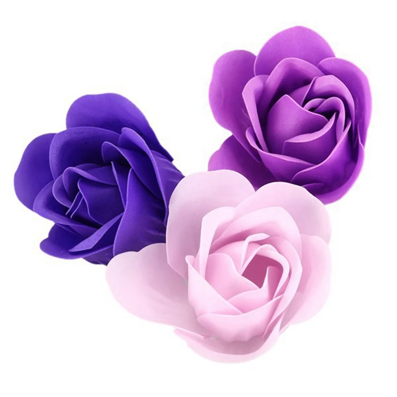 81Pcs Krāsu Sajaukšana Rožu Vannas, Ķermeņa Ziedu, Ziedu, Ziepes, Aromatizētas Rožu Ziedu DIY Dāvanas Valentīna Diena Kāzu 3