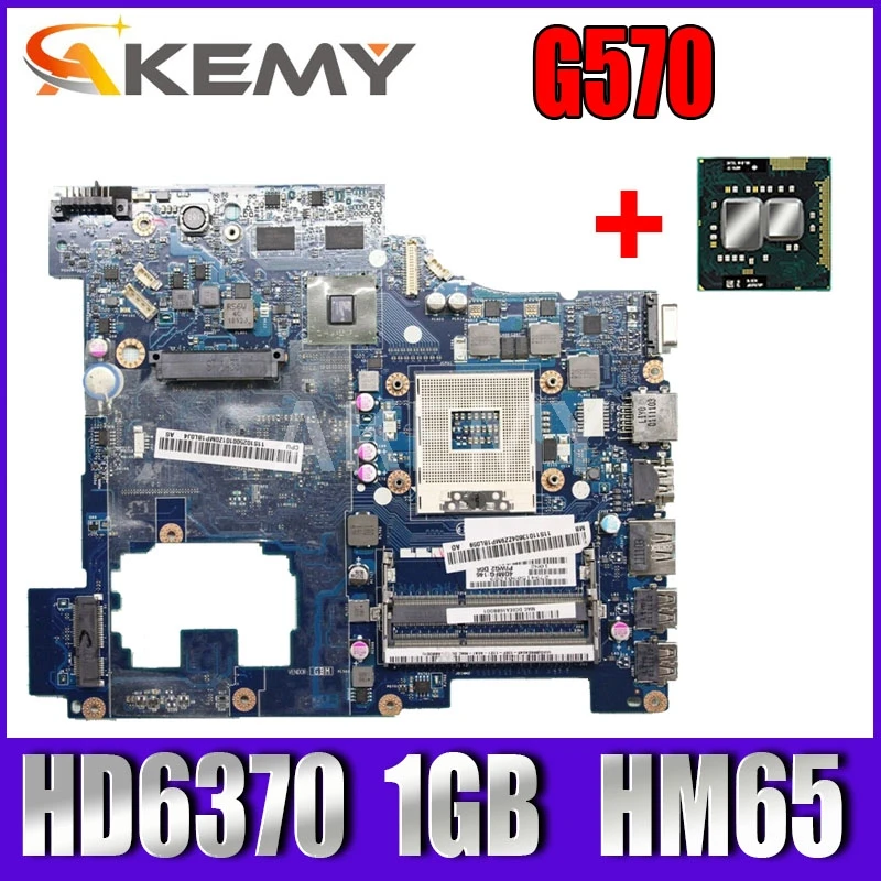 Akemy augstas kvalitātes PIWG2 LA-6753P Lenovo Ideapad G570 Klēpjdators Mātesplatē HM65 PGA989 DDR3 HD6370 1GB Pilnībā Pārbaudīta
