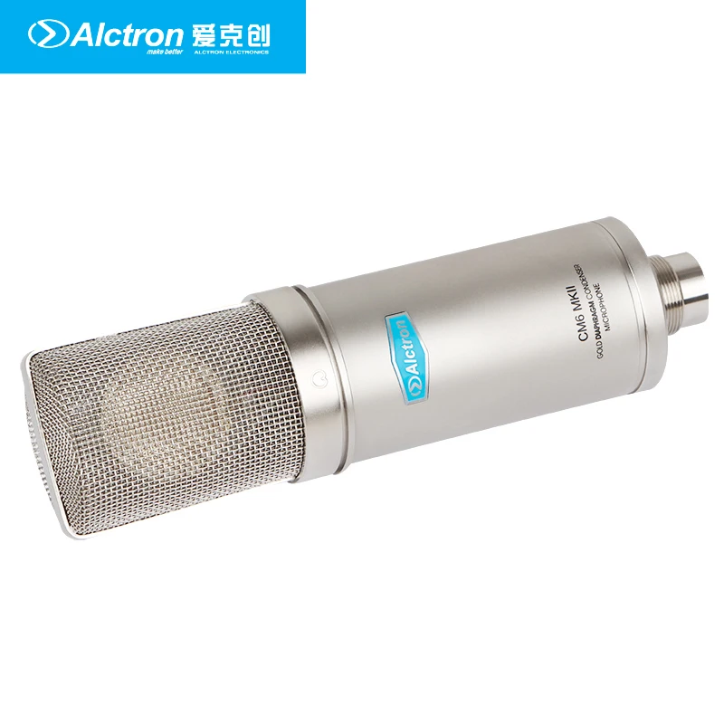 Alctron CM6 MKII mic profesionālās kondensators lielas diafragmas ierakstu studija mikrofona Rokas ar triecienu mount