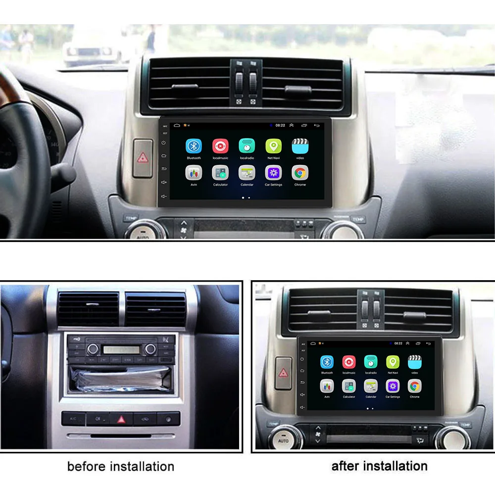 AMPrime Auto Multimedia Player 2 din GPS Auto Stereo Radio 7