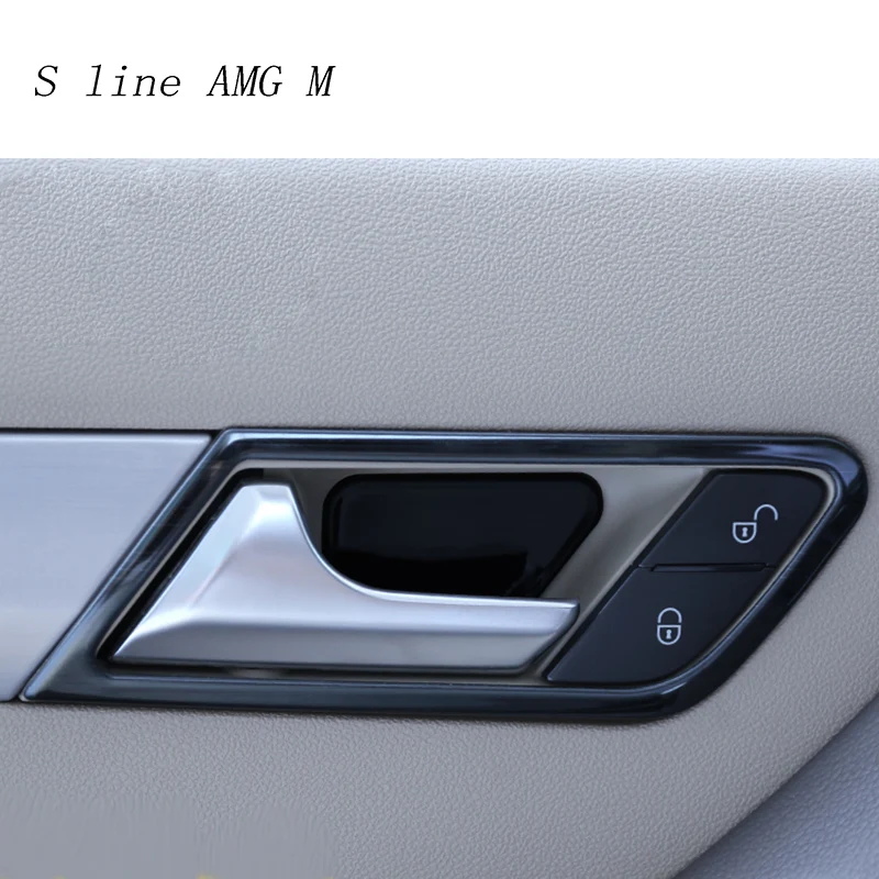 Auto stils Durvju Rokturi Ietilpst Durvju Apdari Bļodā Uzlīmes apdare priekš Mercedes Benz R Klase W251 R300 320 350 400 Auto Iekšējā
