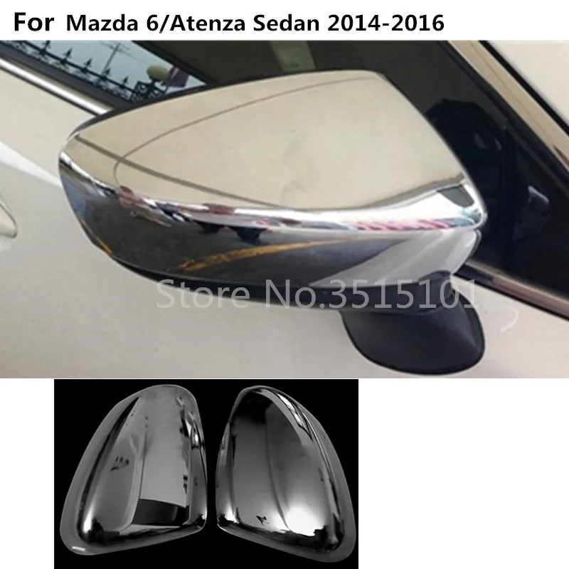 Auto Virsbūves Aizmugurējo Atpakaļskata Atpakaļskata Sānu Durvīm Spoguļi Cover Stick Melns Rāmis 2gab Priekš Mazda 6/Atenza Sedans 2016 2017 2018