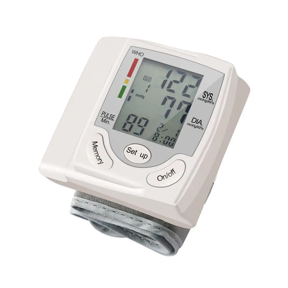 Automātiska Rokas Asins Spiediena Monitoru, Kamertonis Mērītājs Digitālais LCD Ekrāns Portatīvo Veselības Aprūpes Sphygmomanometer visā Pasaulē Pārdošana