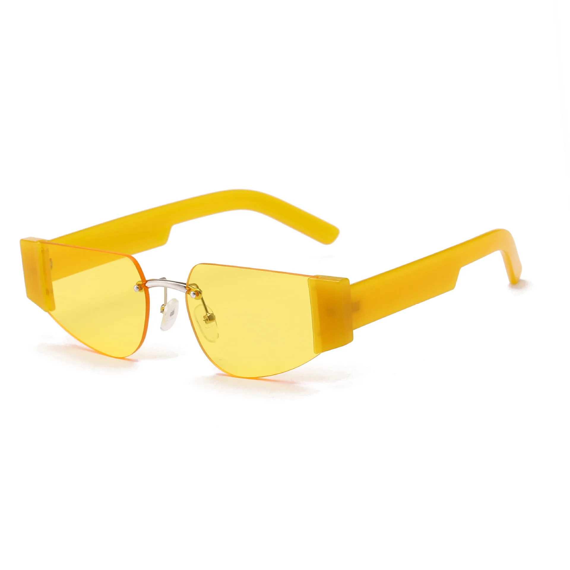 Bez apmales Nelielu Kaķu Acu Saulesbrilles Sieviešu 2020. Gadam Luksusa Zīmolu, Dizaineru, Vintage Modes Moderns Ovālas Saules Brilles Vīriešiem UV400 Toņos