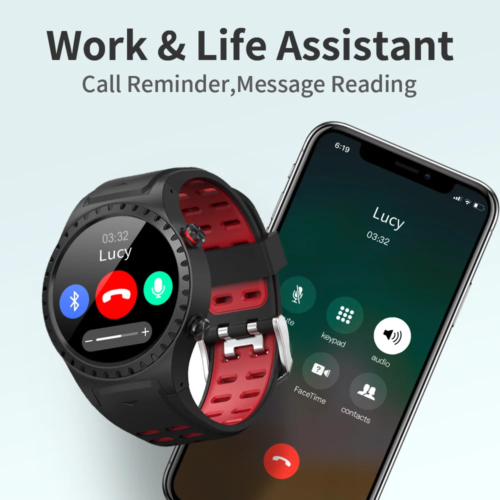 Bluetooth Smart Skatīties GPS Sports tracker Reālā laika Laika Ūdensizturīgs Smartwatch Fitnesa Sirds ritma Monitors Android, IOS M1