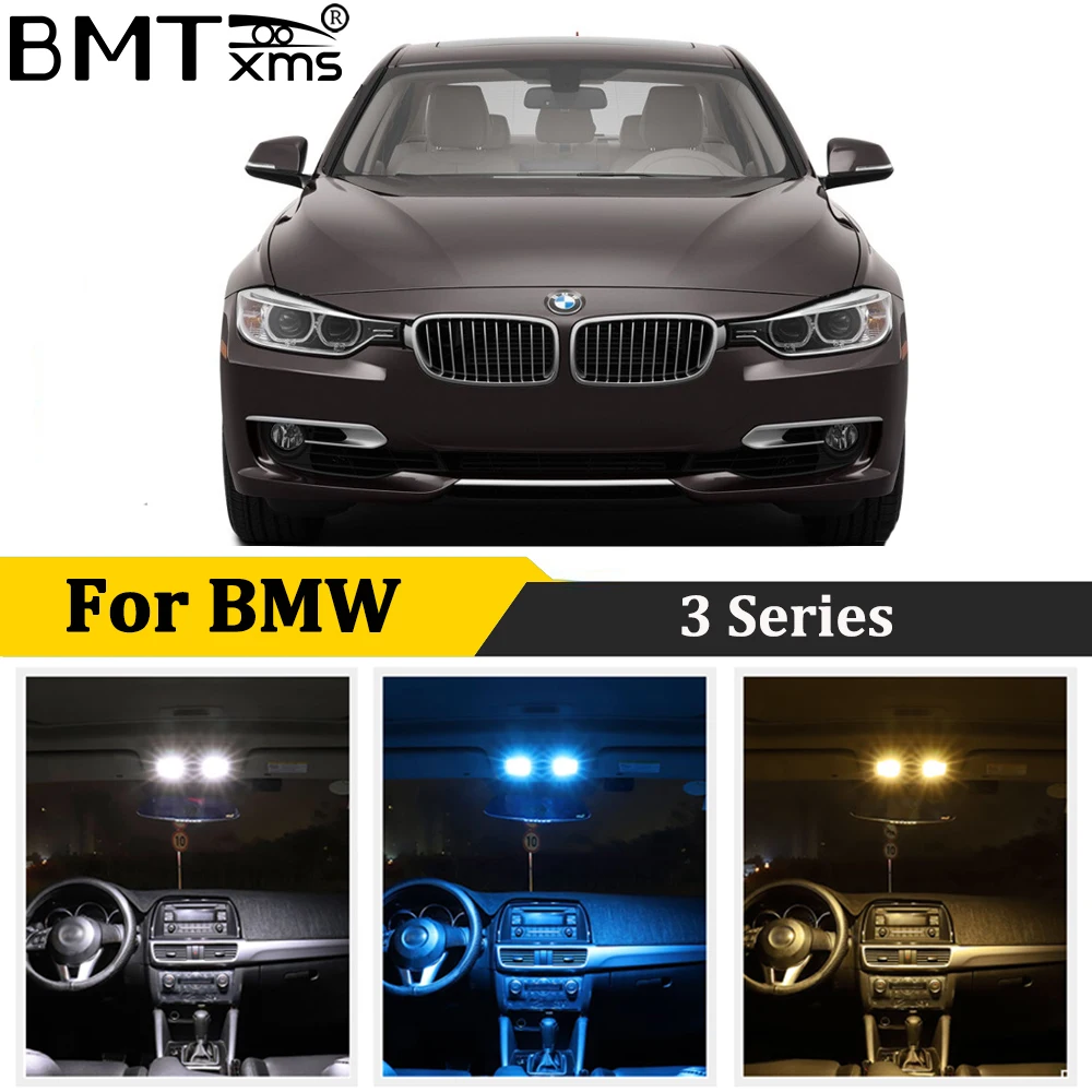 BMTxms BMW 3 Series E36 E46 E90 E91 E92 E93 1990-2013 Canbus Auto LED Interjera Dome Kartes Bagāžnieka Vieglo Automobiļu Apgaismojums