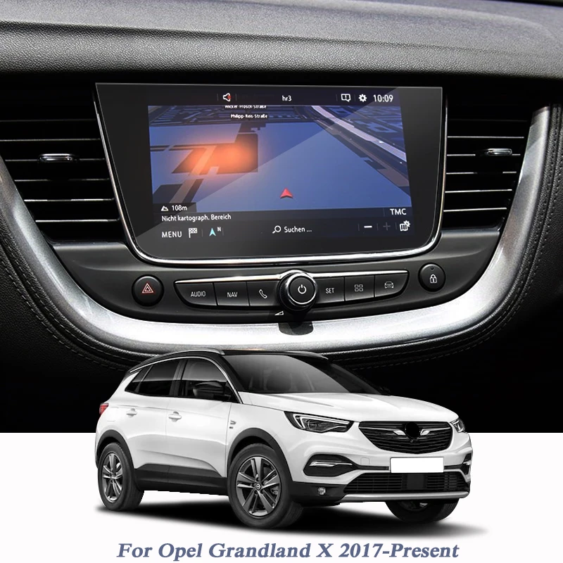 Car Styling, Lai Opel Grandland X 2017-Pašreizējā GPS Navigācijas Ekrāna Stikla Aizsardzības Rūdīts filmu Iekšējā Piederumi