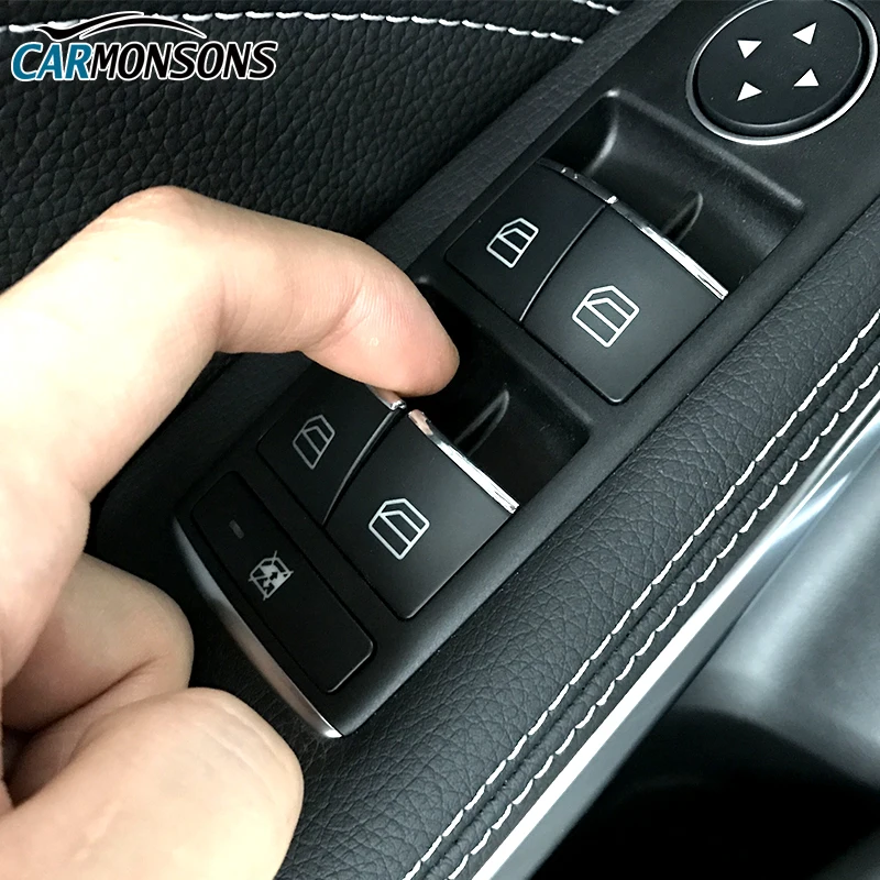 Carmonsons Windiows Lifta Pogu, ABS Chrome Dekoratīvā Apdare Vāka Uzlīmes Infiniti Q30 Q30S QX30 Piederumi Car Styling