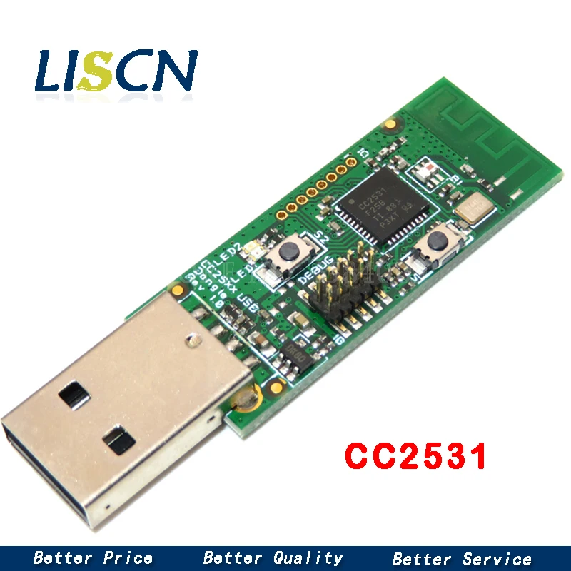 CC2531 Bezvadu Zigbe Meklētāji Tukša Kuģa Pakešu Protokola Analizators Modulis USB Interfeiss Dongle Uztveršanas Pakešu ar shell