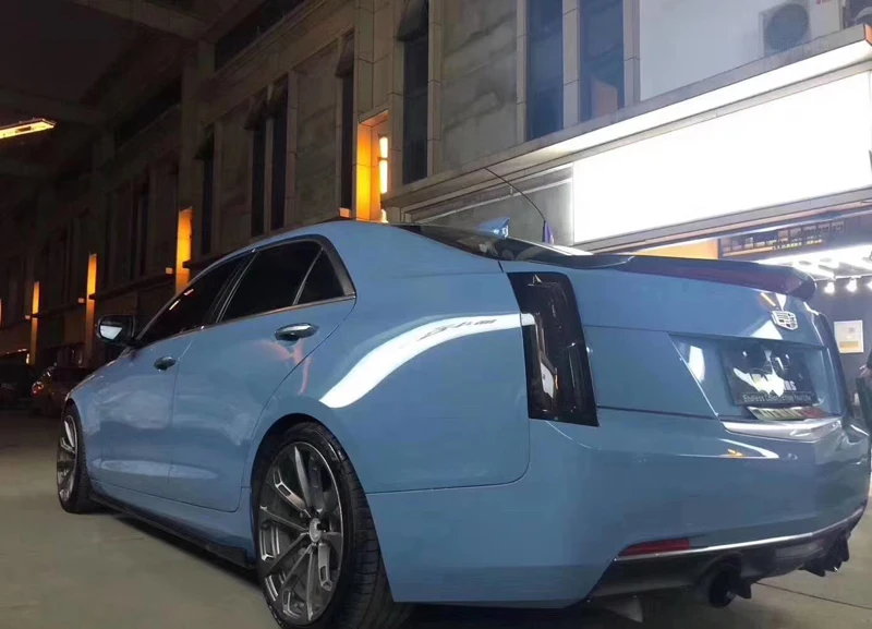 Crystal Gloss Ķīna Zila Vinila Ietīšana Auto Ietin Folija Ar Gaisa Piesārņojošo Spīdīgs Filmu Transportlīdzekļa Auto Uzlīme, Kas Aptver 1.52x20 metri