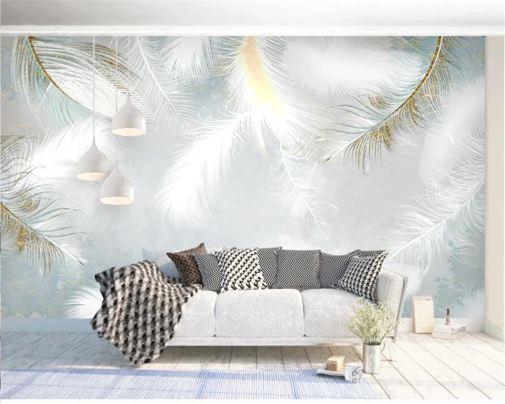 Custom tapetes HD Roku apgleznoti akvarelis spalvas tapetes dzīvojamā istabā fona sienu apdare sienu 3d tapetes