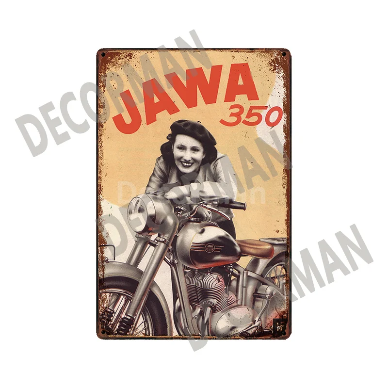 [ DecorMan] JAWA BSA TT Mehānisko Metāla Zīmes, Plakāti Vintage dzelzs Krāsošana Pasūtījuma Kluba Dekoru LTA-1704