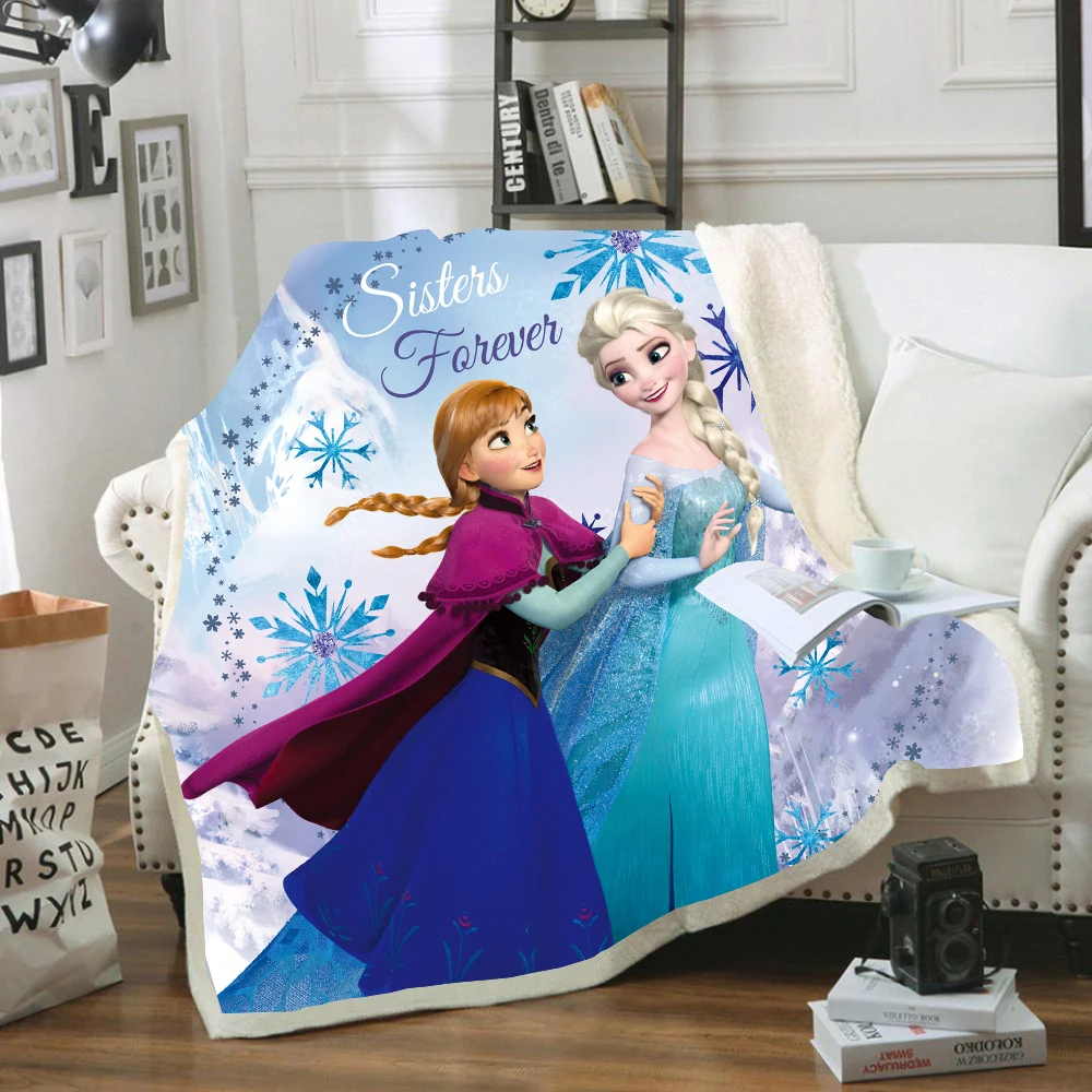 Disney Saldēti Princese Olaf Sedziņa Plīša Sedziņa Mest par Dīvānu Segtu Viena Twin Gultas, Bērnu Zēniem Meitenēm Bērniem Dāvanas