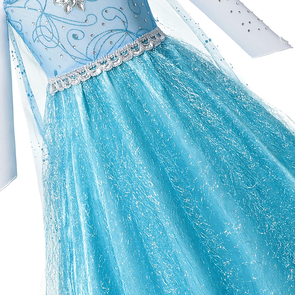 Elsa Kleita Baby Meitenes Iedomātā Princess Puse Elsa Kostīms Bērniem Comic Con Sniega Karaliene Cosplay Apģērbs Halloween Noslēpt Apģērbi
