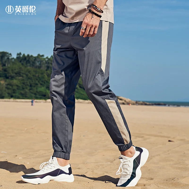 Enjeolon Jaunā Pavasara Vasaras Joggers Bikses Vīriešu Atšķirīgās Streetwear Gadījuma Hip Pop Treniņbikses Vīriešu Bikses Plus Lieluma 3XL KZ6762