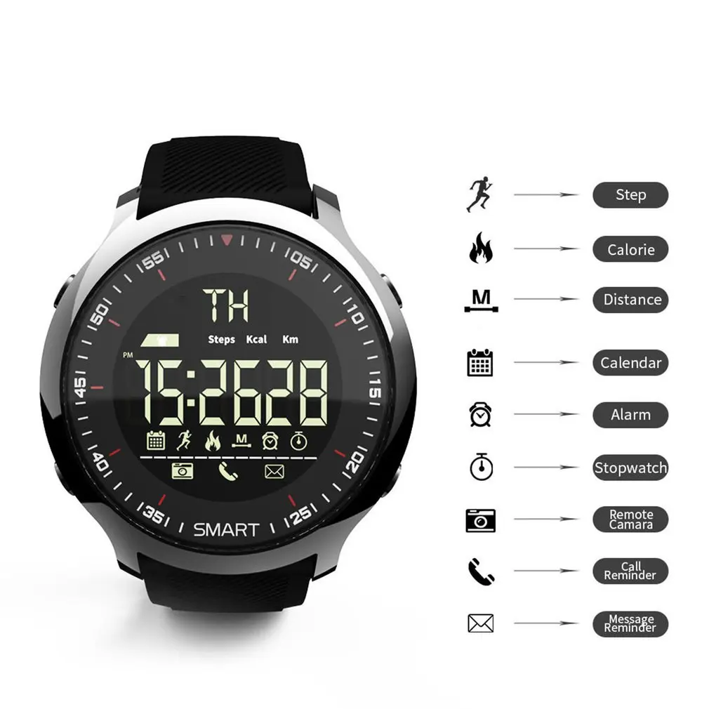 EX18 Smart Skatīties Ūdensizturīgs, Gaismas Pedometrs Telefonu Īsziņu Āra Vīriešiem Smartwatches