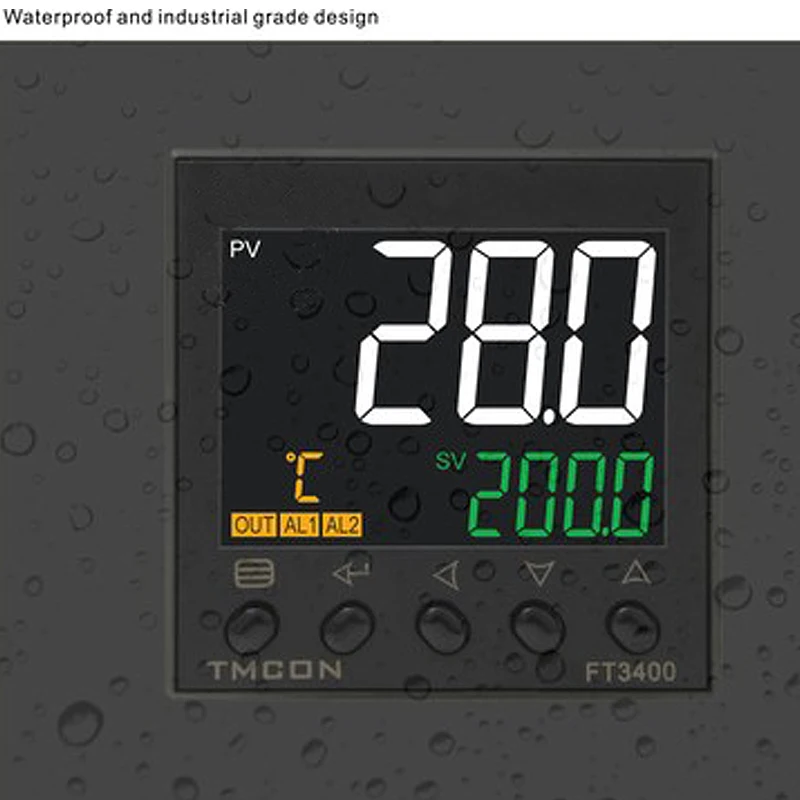 FT3415 LCD Saprātīga Pid Temperatūras Kontrole Metru E5CC Temperatūras Kontrolieris ar RS485 Komunikācija 4-20mA Analog