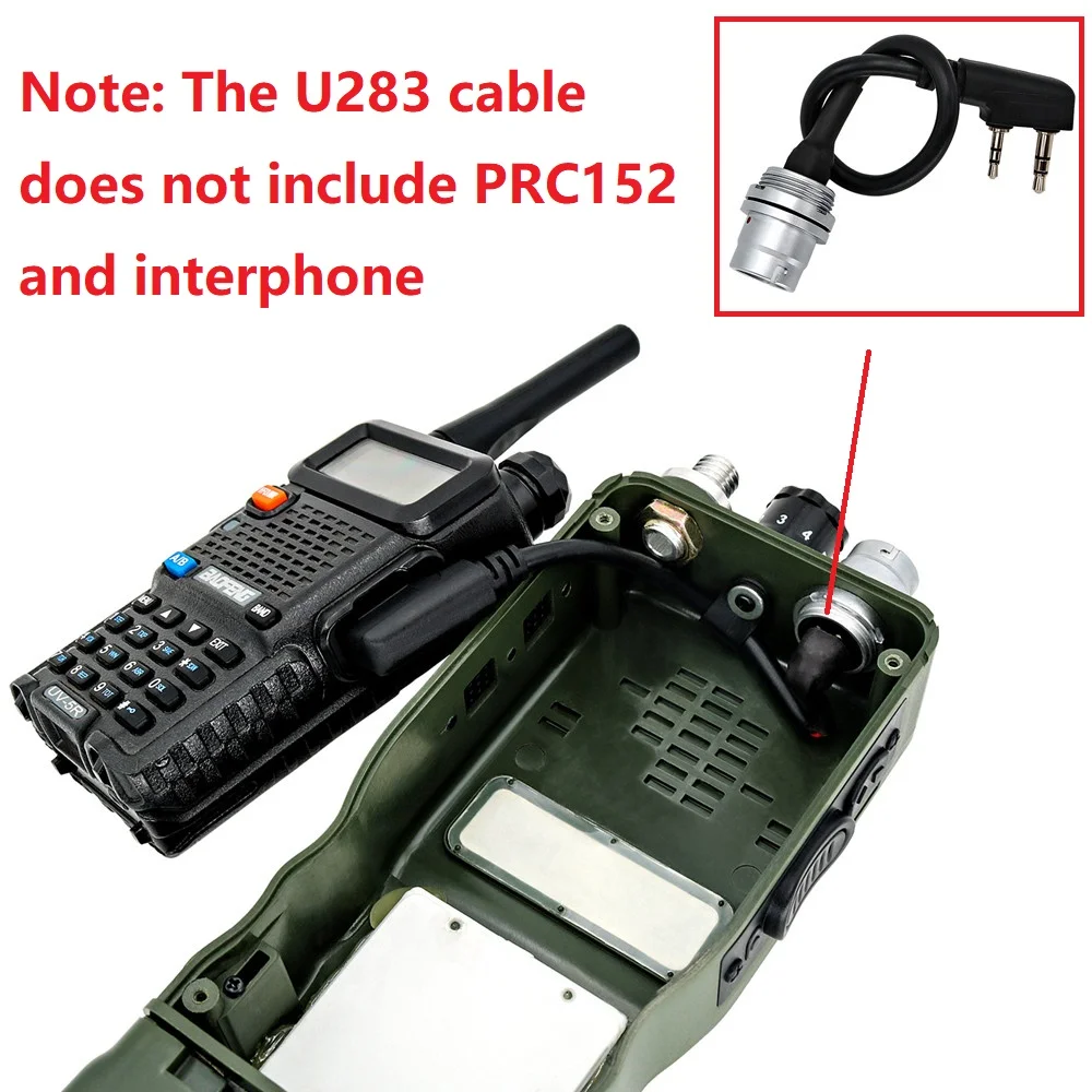 Harris lelli gadījumā/ĶTR 152 /ĶTR 148 walkie talkie 6-pin spraudni, savukārt Mikrofons adapteris, U-283/U walkie talkie DIY savienotājs