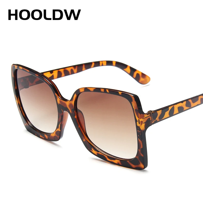 HOOLDW Modes Lielgabarīta Saulesbrilles Sieviešu Luksusa Zīmola Dizaineru Lielo Rāmi Kvadrātveida Saules Brilles UV400 Briļļu gafas de sol mujer