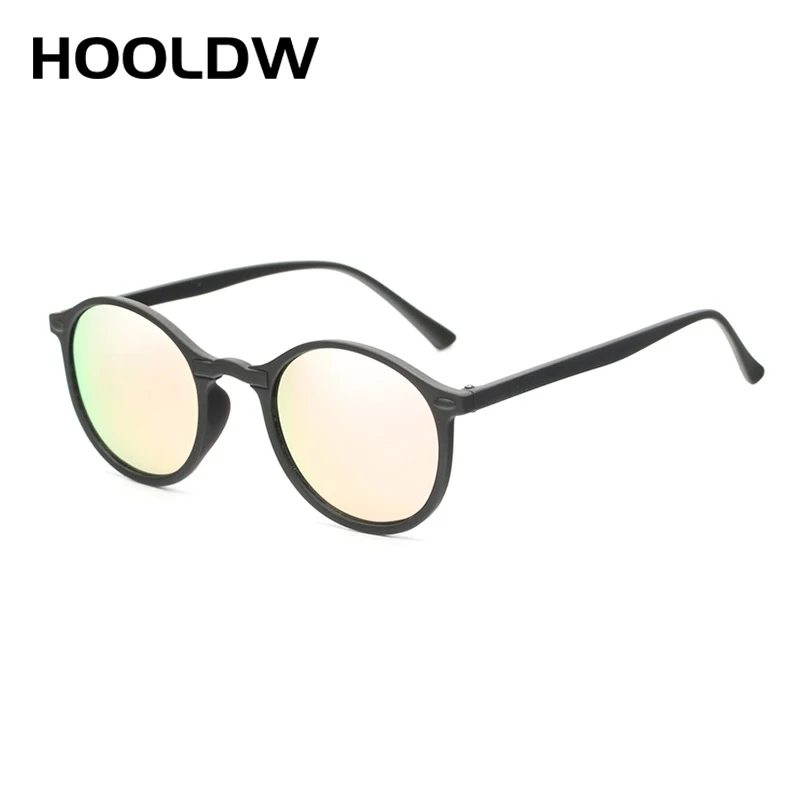 HOOLDW Vintage Kārta Polarizētās Saulesbrilles, Vīriešu, Sieviešu Nakts Redzamības Saules Brilles UV400 Anti-glare Naktīs Ieplests Briļļu Gafas
