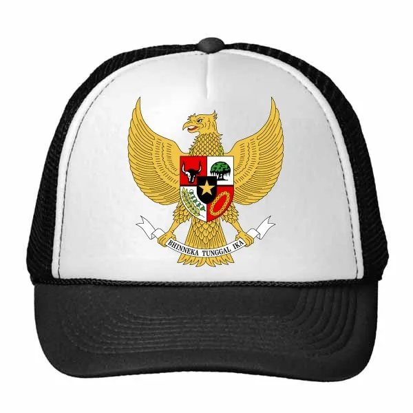 Indonēzijas Valsts Ģerbonis Valsts Simbols, Zīme Modelis Šoferis Cepuri Beisbola Cepure Neilona Sietu Cepuri Atdzist Bērniem, Cepure, Regulējams Klp