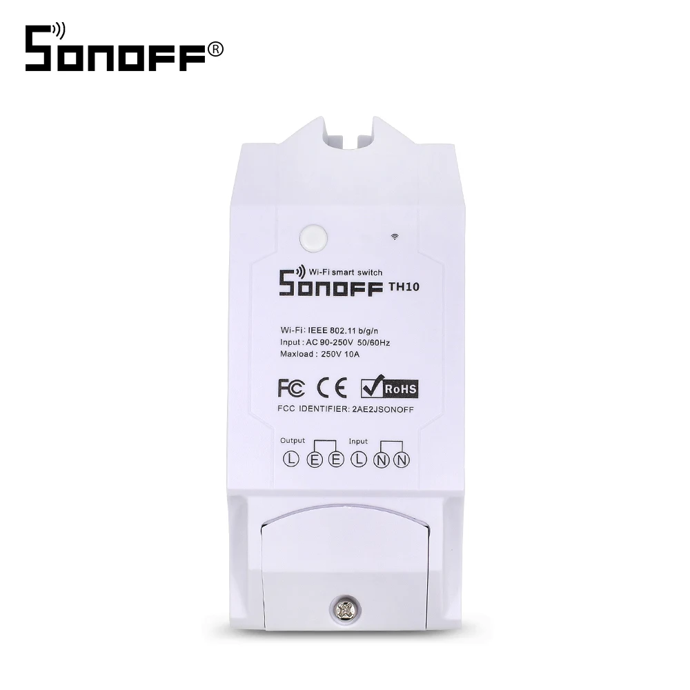 Itead Sonoff TH10 Bezvadu wifi Slēdzis Moduļi Atbalsts Temperatūras Sensors Mitruma displejs Smart Home Automation 10.A 2200W