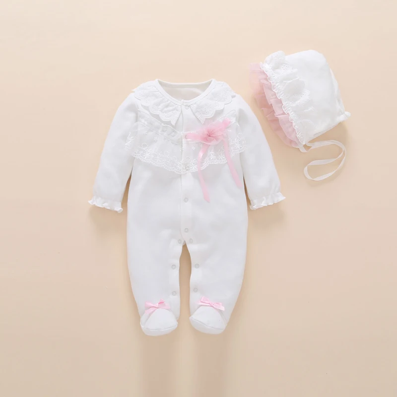 Jaundzimušo bērnu Apģērbu Romper Unisex 2PCS Set Baby Girl Kokvilnas zīdaiņu Apģērbs 1 gadu dzimšanas dienas dāvana Zīdainim fotogrāfija Roupa