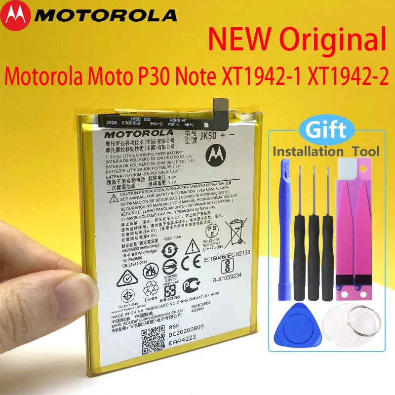 Jauns 5000mAh JK50 Baterija Motorola Moto Vienas Enerģijas P30, Ņemiet vērā, XT1942-1 XT1942-2 Mobilo Tālruni+Izsekošanas Numuru