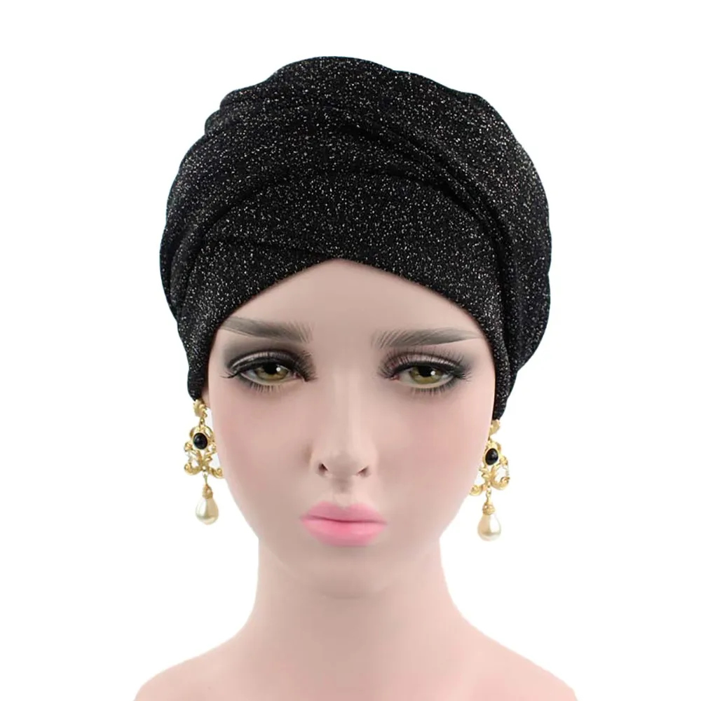 Jaunu Vienkāršā Cepures JAUNU KARSTĀ Modes Sieviešu Indija Āfrikas Musulmaņu Stiept Turban Cepure Galvas Lakatu Wrap Klp Karstā Pārdot A415