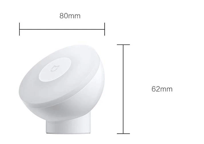 Jaunu Xiaomi Mijia Nakts gaisma 2 LED Lampas, Koridora Kustību Smart Home Mi Home Gaismas 360°Rotējošs sensors ķermeņa sensoru gaismas