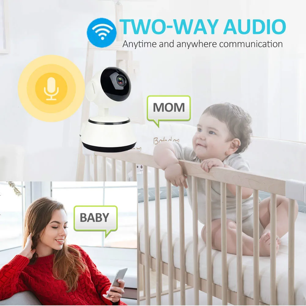 Jaunākās 1080P HD Baby Uzraudzīt, IP Kamera, WiFi Bezvadu Auto Izsekošana Nakts Redzamības Mājas Drošības Uzraudzības CCTV Tīkla Mini Cam