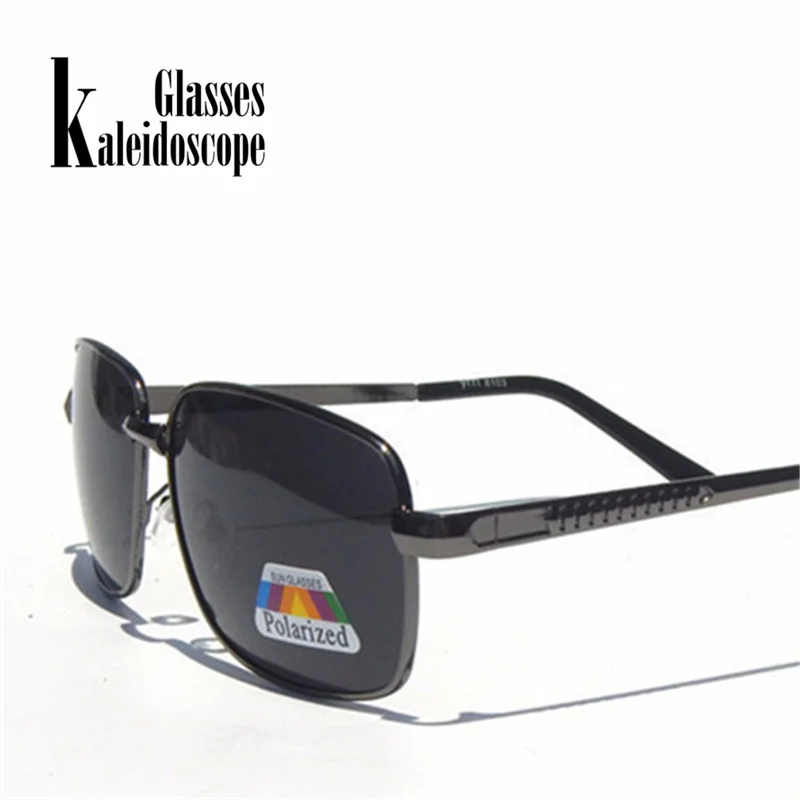 Kaleidoscope Brilles Vīriešiem Polarizētās Saulesbrilles, Retro Taisnstūra Polarizatoru Objektīvs, Saules Brilles Modes Klasiskā Vīriešu Brilles UV400