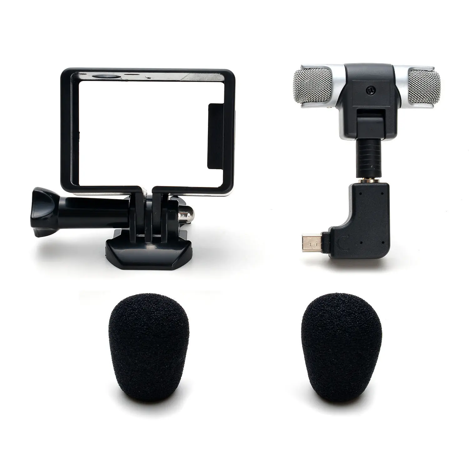 KaRue Mikrofons GoPro Hero4 3 Kamera, 3,5 mm Mikrofona Adapteri Kabeļu Vadu