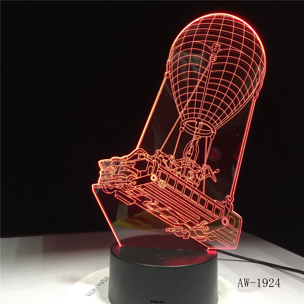 Kaujas Autobusu 3D Gaismas Lamu Nakts Gaismas Pieskārienu, Lavas Lampas LED Apgaismojuma Ilūzija par Spēli Fani Dāvanu Piliens Kuģniecības AW-1924