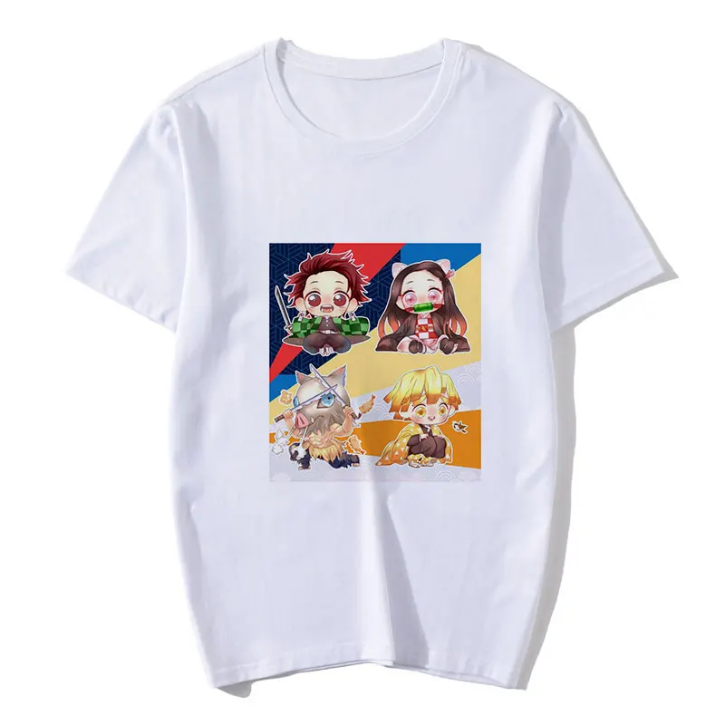 Kimetsu Nav Yaiba Estētisko Modes 2020. Gada Vasaras T Krekls Sievietēm Harajuku Kawaii Demon Slayer Smieklīgi T-krekls Dēmons Asmens Tshirt