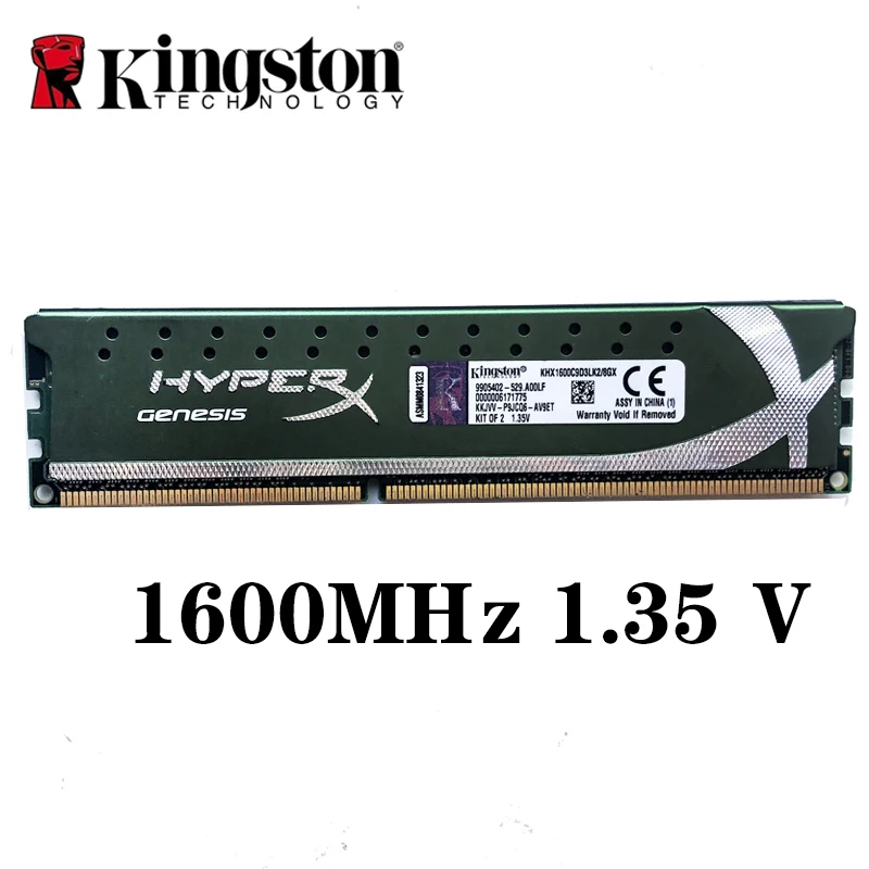 Kingston HyperX ram atmiņas DDR3L 4GB 8GB 1600 4gb 8gb 1.35 V RAM ddr3L 4g 8g = 2PCSX4GB PC3 - desktop atmiņas spēļu DIMM