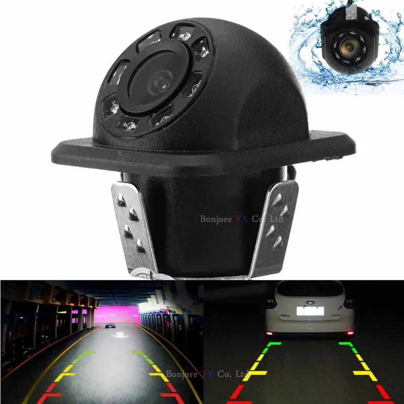 Koorinwoo Bezvadu Dash Elektronika Parkošanās sensori 4 Zondes Signāls Locīšanas 4.3 Monitors, Automašīnas Atpakaļskata Kamera, Auto Radaru Parktronic