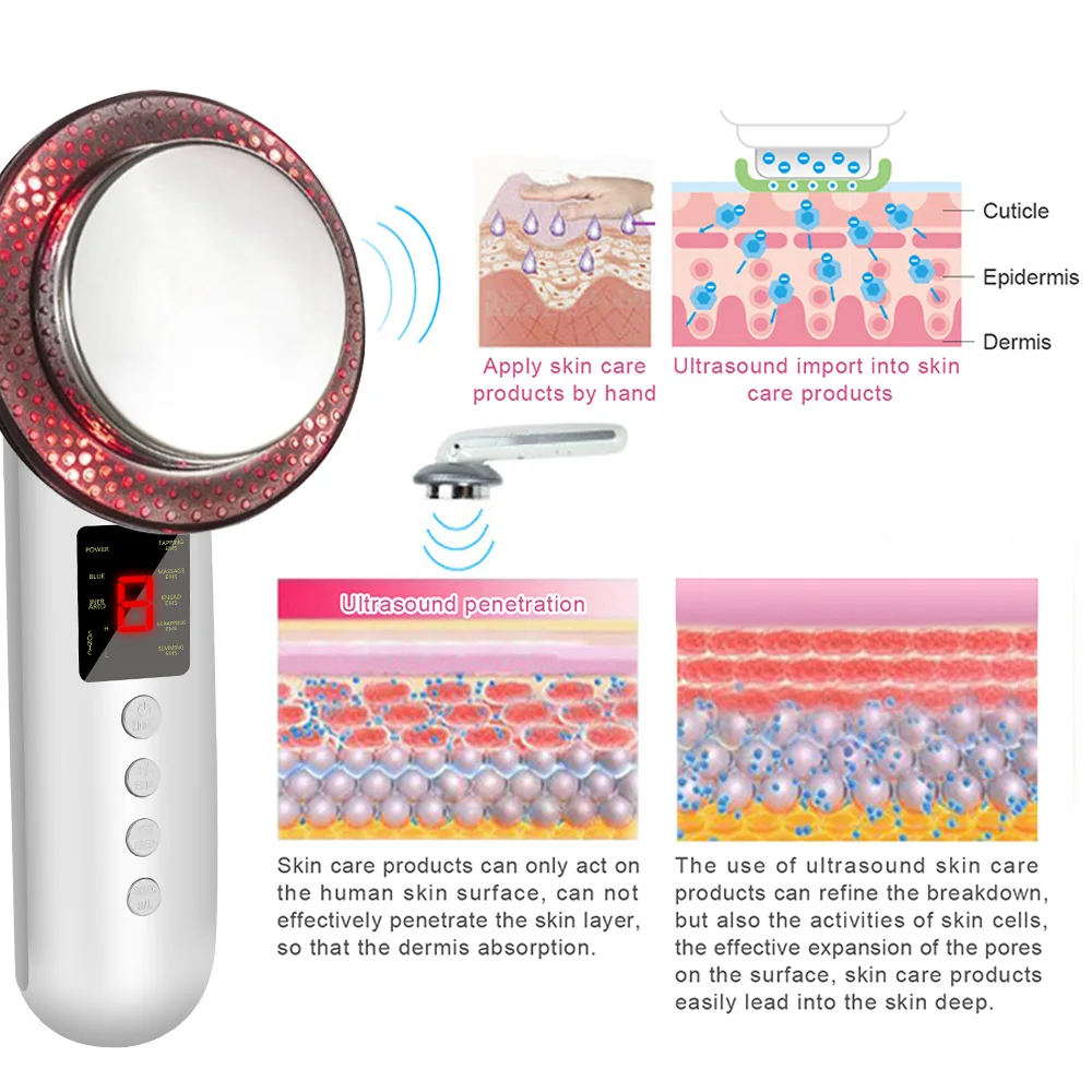 LCD Ultraskaņas Cavitation EMS Tauku Deglis Ķermeni Slaidinoša Massager Centrālās Celulīta, Svara Zudums Mašīna Galvaniskās Sejas Lifts Rīks