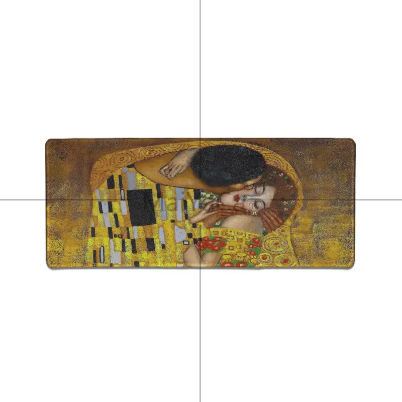 Maiyaca jaunpienācēji skūpsts Gustava Klimta Anti-Slip Gumijas Datoru mat Vairumtirdzniecības Spēlētājs Ātrums Spilventiņi XXL pagarināts peles paliktņa