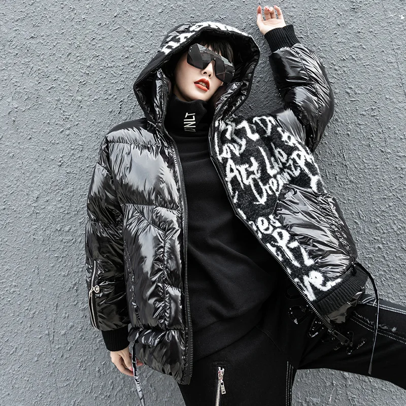 Max LuLu Korejiešu Dizaineru Modes Dāmas Gadījuma Zaudēt Kapuci Polsterēta Mēteļi Sieviešu Vintage Trikotāžas Qulited Žaketes Lielgabarīta Apģērbu