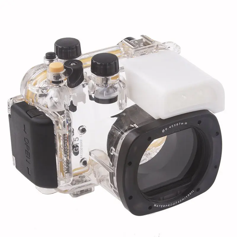 Meikon Zemūdens Niršanas Fotokameras Ūdensdrošs Korpuss Gadījumā, Canon G15 kā WP-DC48