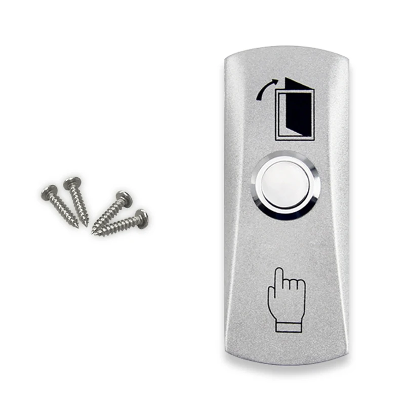 Metāla Cinka sakausējuma durvju izejas pogas Home Slēdzi Panelis Atbrīvošanas Pogu Piekļuves Kontroles Sistēmas Piederumi Elektroniskā Slēdzene
