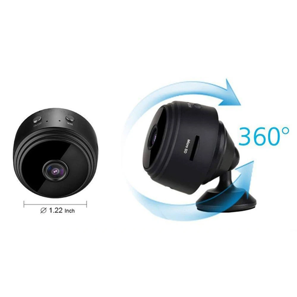 Mikro WIFI Mini Kameras 1080P, Izmantojot Viedtālruņa Aplikāciju Un Nakts Redzamības IP Home Security Video Cam Velosipēdu Ķermeņa DV atbalsta slēptās TF kartes