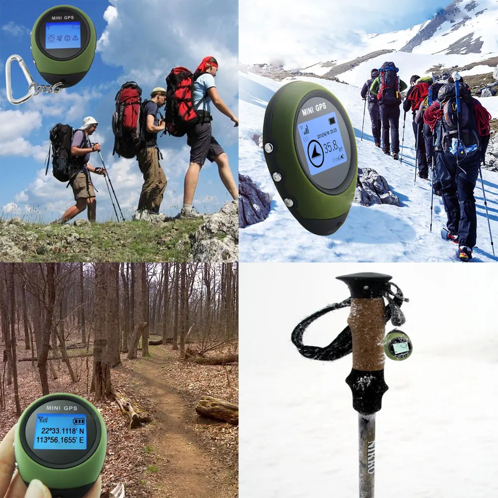 Mini GPS Navigācijas Locator USB lādējamu GPS izsekošanas ierīce anti-zaudēja ūdensizturīgs rokas GPS, kompass, āra ceļojumu