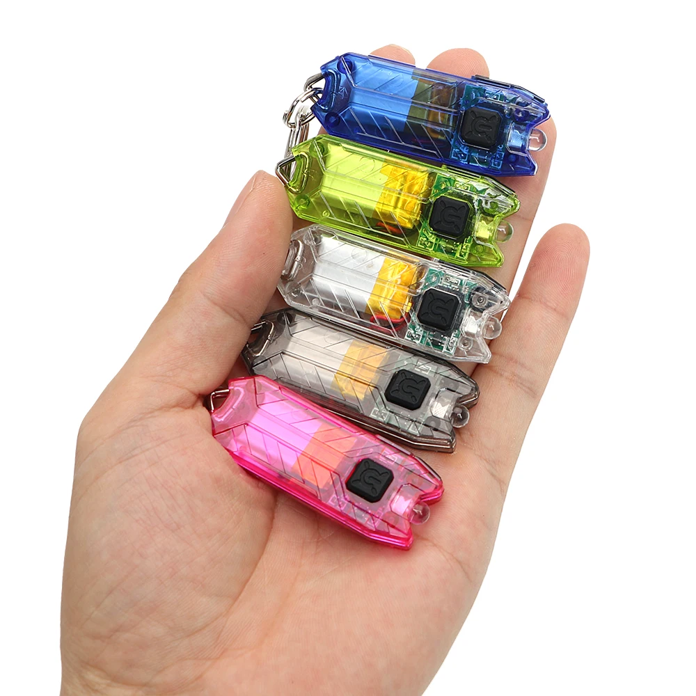 Mini LED Keychain Lukturīti, Atslēgu piekariņi USB Lādējamu Portatīvo 45LM 2 Režīmi Caurules Keyring Gaismas Lampa Lāpu Flash Gaismas