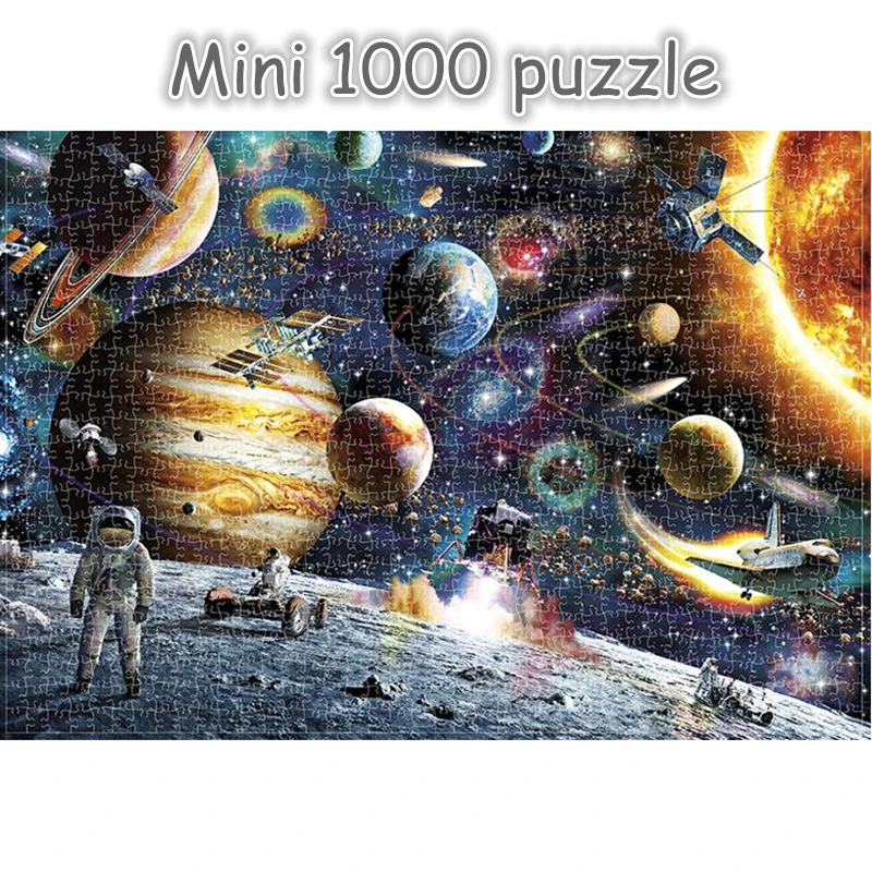 Mini Smadzeņu Puzzle puzle 1000 Gabalus, Koka Montāža Pieaugušajiem, Puzles, Rotaļlietas Bērniem, bērnu Spēles Izglītojošas Rotaļlietas