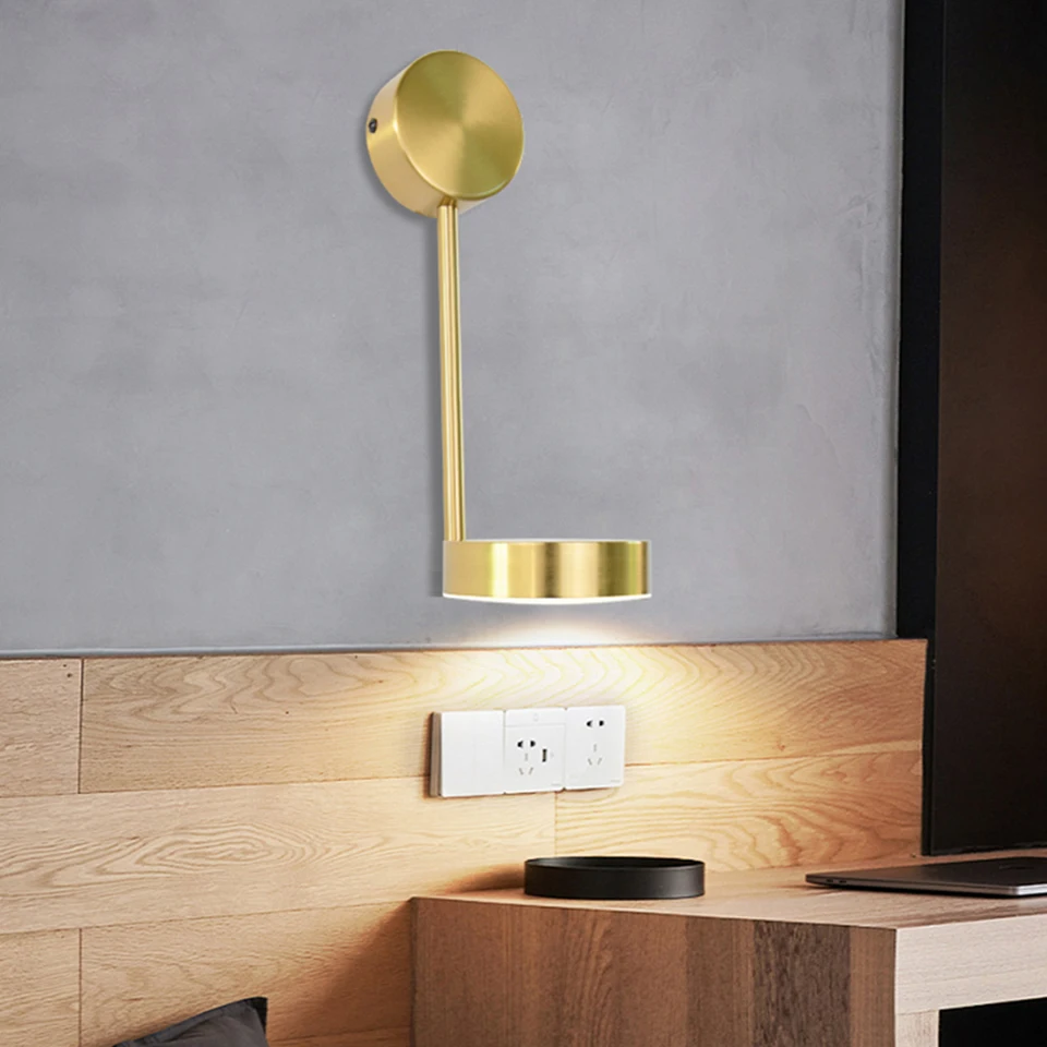 Modernās Sienas lampas Gultas Guļamistabai LED Sienas Lampa Dzīvojamā Istaba Ar Sienas Slēdzi Sconce Mājas Apgaismojums Vannas istabā Gaismas