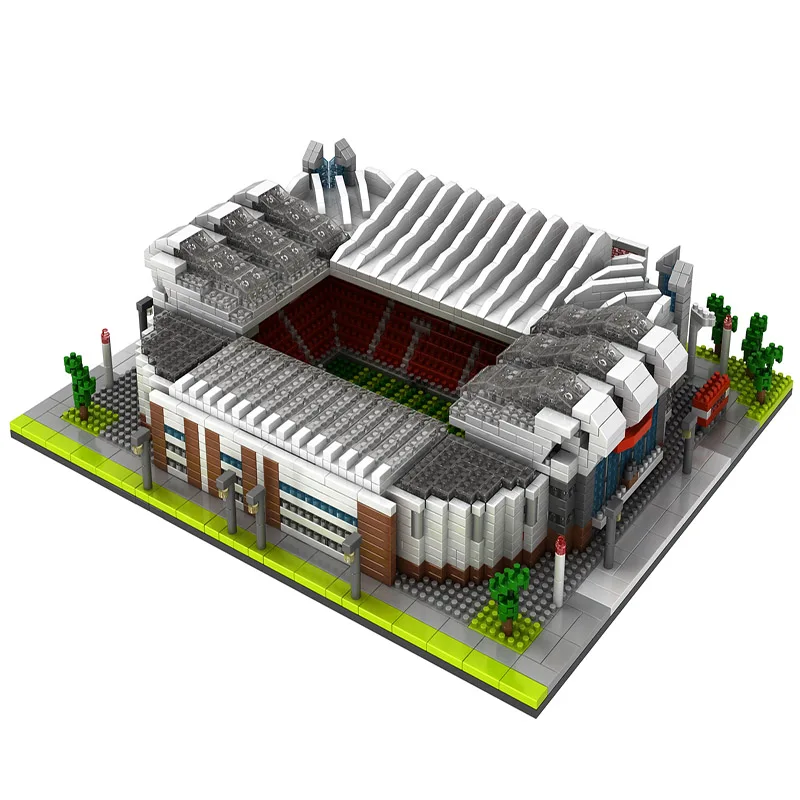 Modes Celtniecības Bloku ROTAĻLIETU Komplekti Futbola Stadionā Jomā, Sporta Modeli Ķieģeļu Arhitektūras Spānija Anglijas Futbola Kluba Ģimnāzijas Rotaļlietas