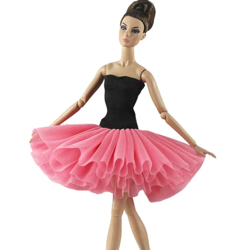 Modes Lelle Drēbes Īsā Baleta Kleita Barbie Lelle Drēbes Tutu Kleita Drēbes Par Barbie Lelle Tērpiem 1/6 Leļļu Piederumi